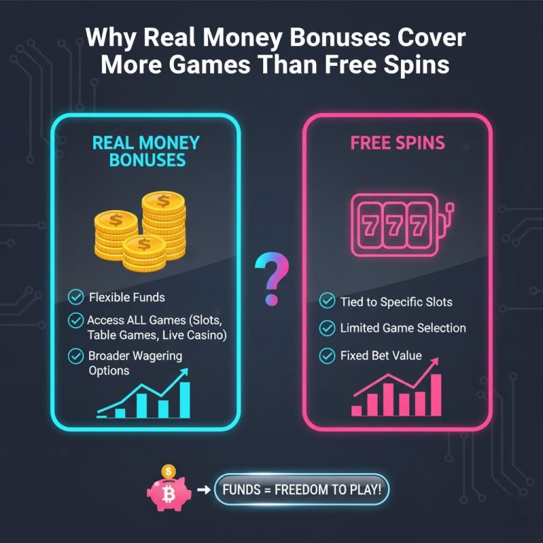 Why Real Money Bonuses Cover More Games Than Free Spins Зобр 2 - запис