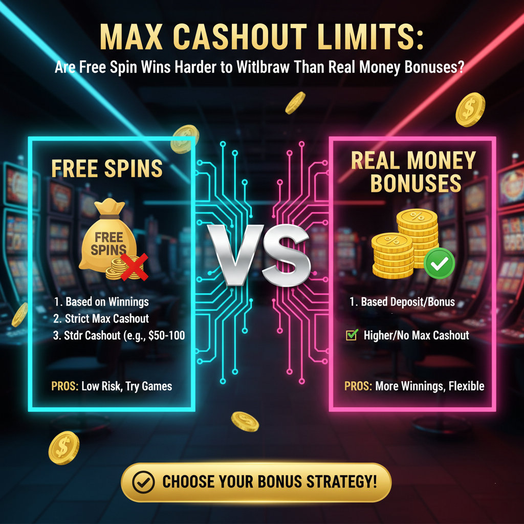 Max Cashout Limits: Are Free Spin Wins Harder to Withdraw Than Real Money Bonuses? Зобр 2 