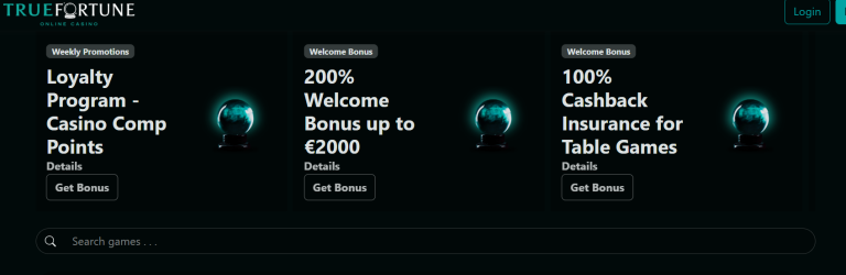 True Fortune Promotions & bonus assessment