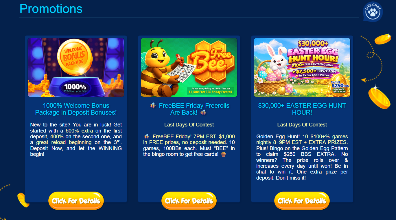 Amigo Bingo Bonuses & Promotions