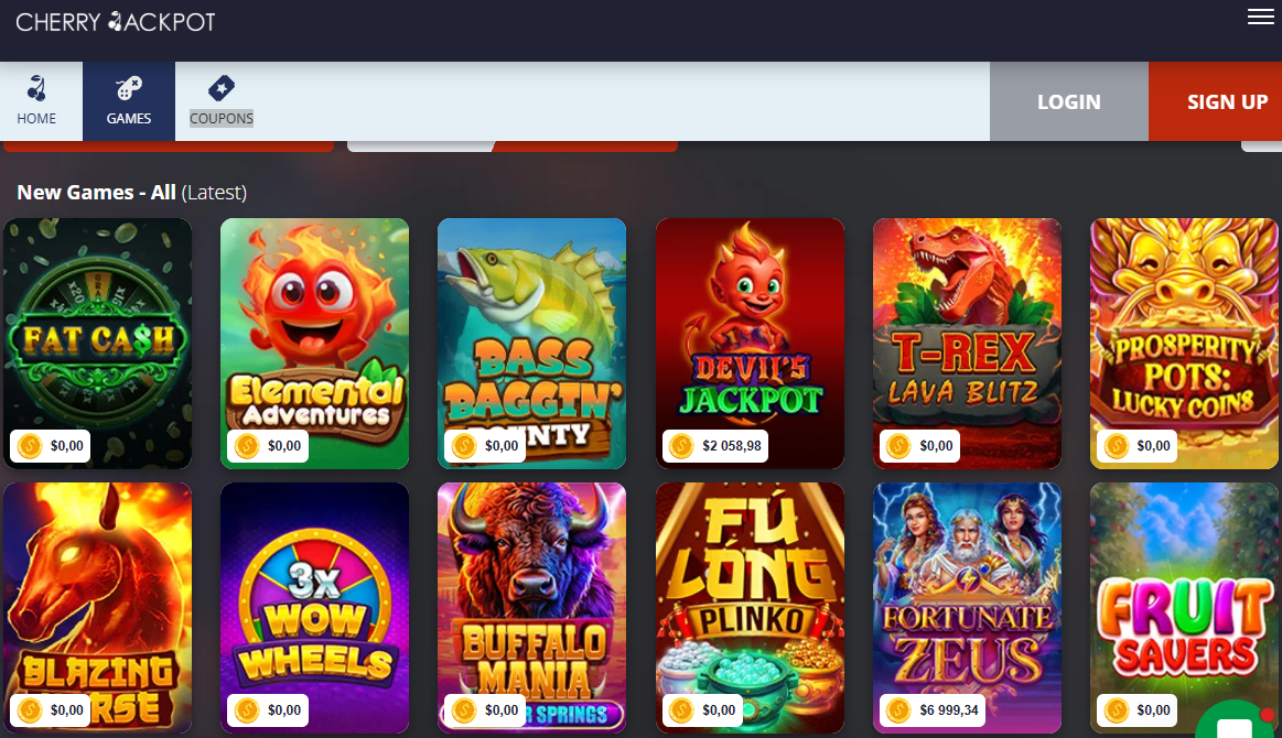Cherry Jackpot Games & Software